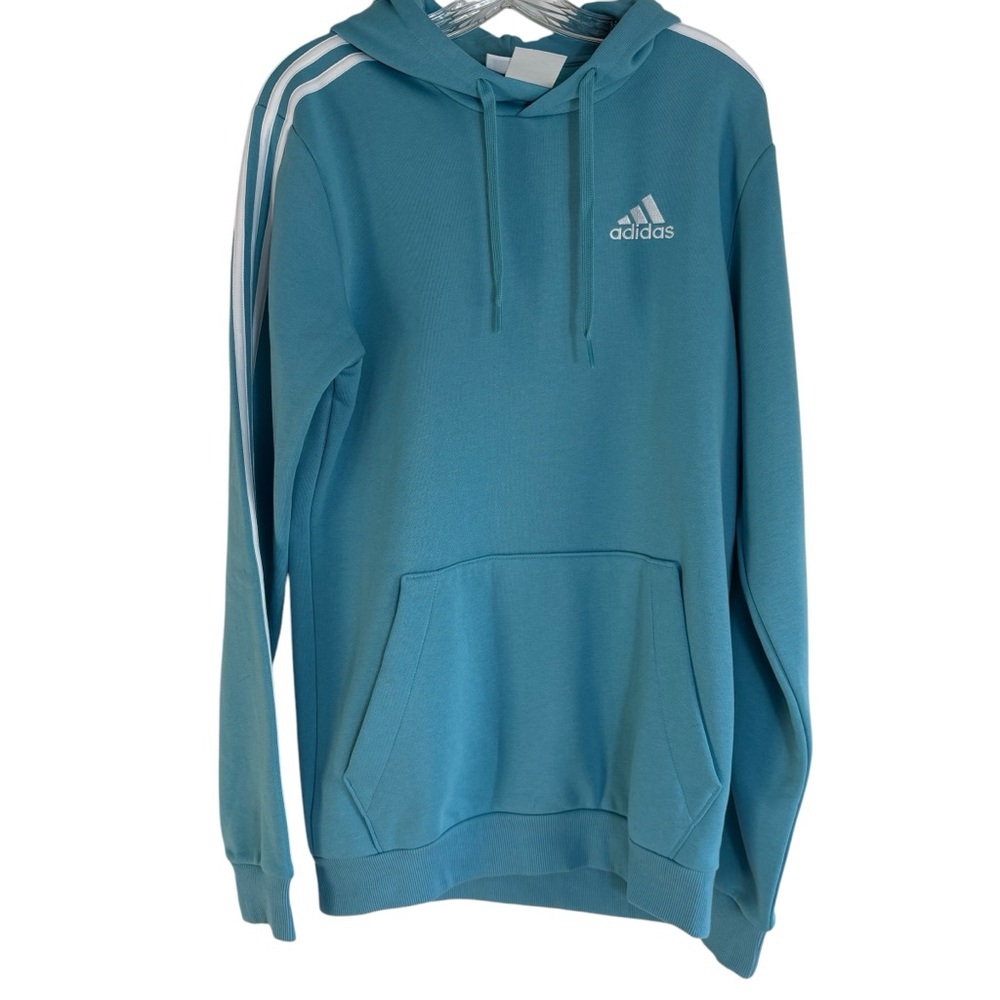 ADIDAS Teal Blue Hoodie Size Medium — NEW WITH TAG!!!! - Picture 3 of 9